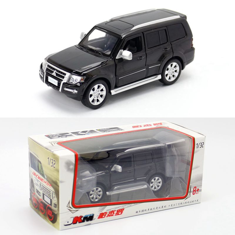 JKM toy 1:32 Mitsubishi Pajero Bobcat V97 off-road vehicle SUV six-door sound and light steering shock absorber model JKM toy 1:32 Mitsubishi Pajero Bobcat V97 off-road vehicle SUV six-door sound and light steering shock absorber model