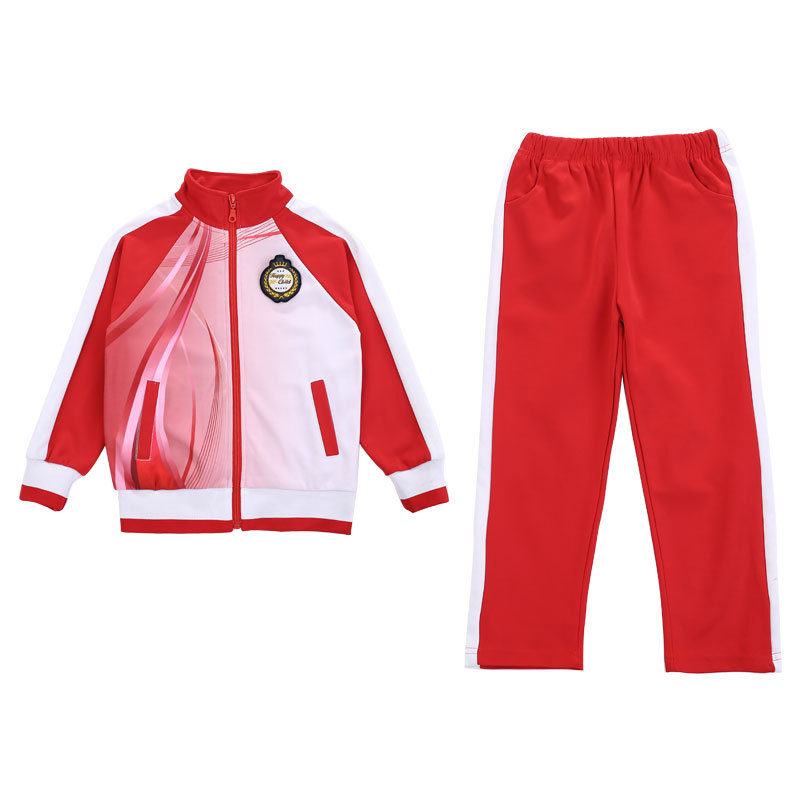 Kindergarten ropa de jardín maestros uniformes de escuela primaria y secundaria primavera y otoño traje de dos piezas ropa de grupo de rendimiento deportivo juvenil