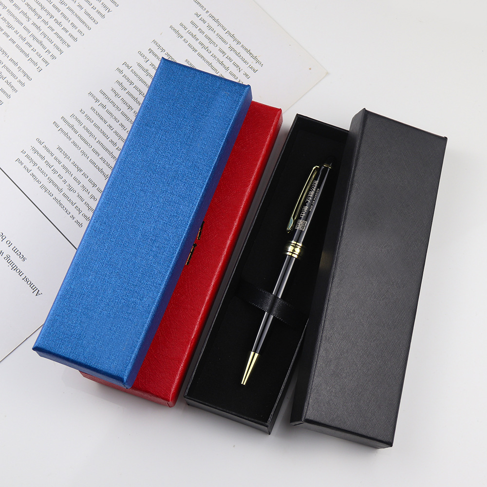 工厂直销天地盖金属纸质笔盒定制企业LOGO广告笔盒礼品笔盒批发