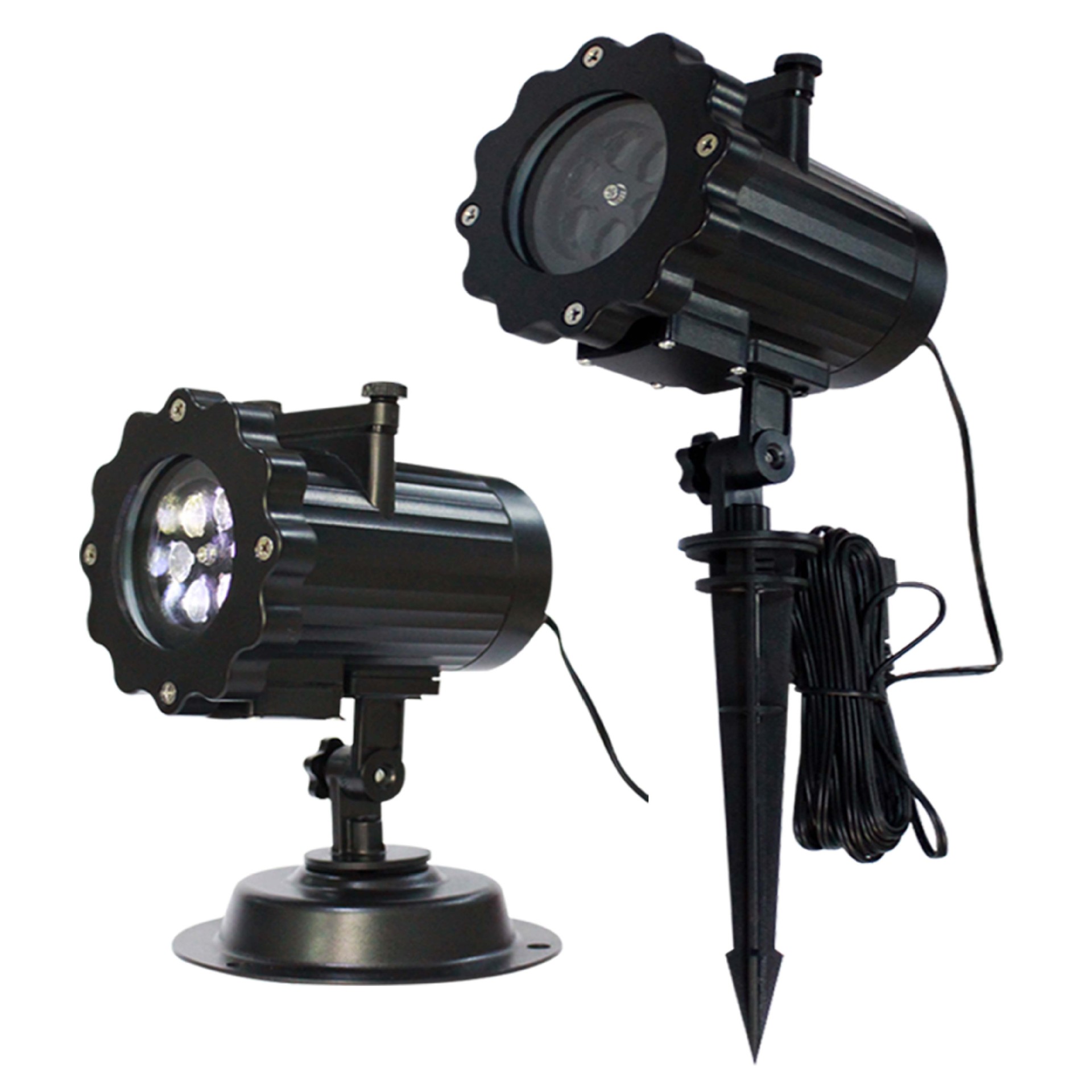 LED草坪灯户外防水插卡图案遥控圣诞万圣灯 LED菲林雪花灯投影灯