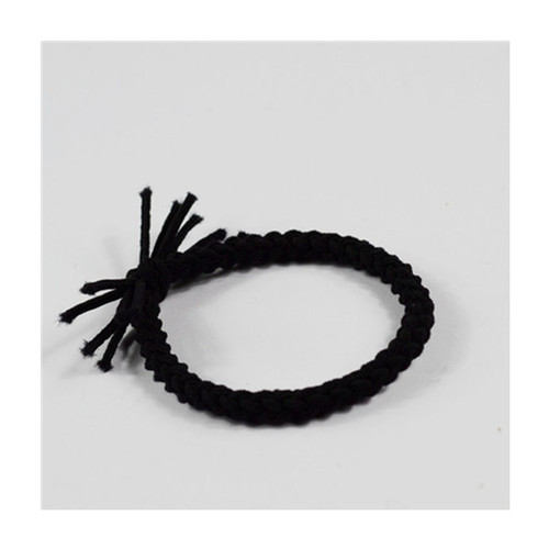 Korean minimalist fresh hair accessories high elasticity all-black rubber bands for hair tying, simple hair ties as base, 6-strand hair ropes with hair rings