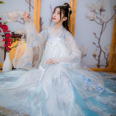Hanfu super fairy breast length, breastlength, Ru skirt, adult Hanfu women's country elegant fairy suit
