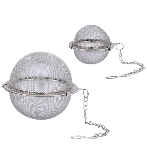 304 stainless steel tea ball, round tea filter seasoning ball, Weibao, braised seasoning ball, tea filter, tea set