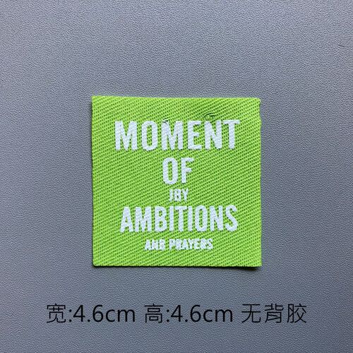 New fashion accessories decorative printing small label, accessories fabric letter fabric label, pants matching accessories patch