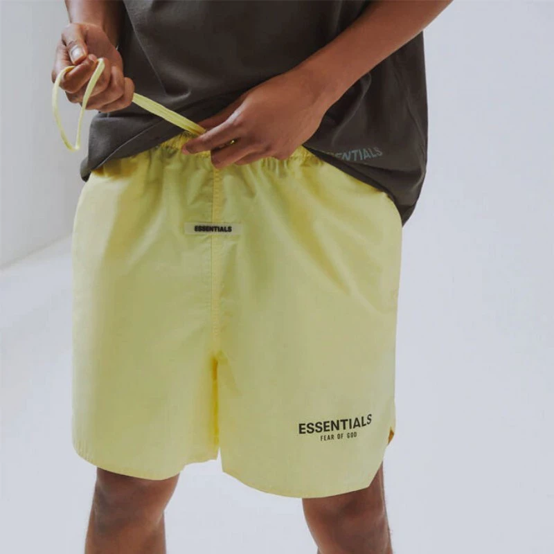 Спортивные эластичные шорты для мужчин Essentials от Fear of God, буквы, спортивные штаны