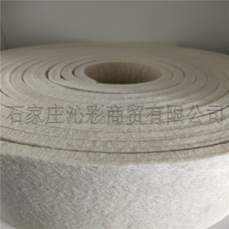 软硬质毛粘5毫米厚白色毛毡 本白毛毡5MM米白色毛毡 工业毛毡felt