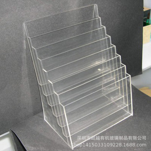 Ladder promotion information box transparent acrylic nail polish display stand acrylic trapezoidal product display stand