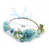 Fashionable cloth, headband for bride, beach hair accessory suitable for photo sessions, European style, flowered