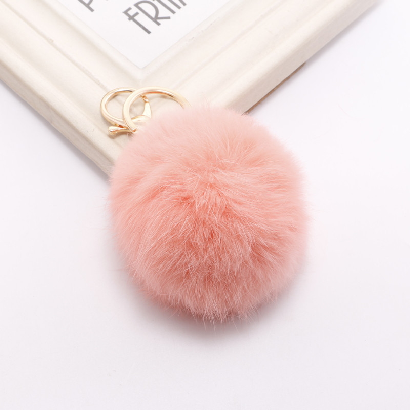25g Weight Bag Pendant, Keychain Classification Korean Style Hairball Alloy Women's Bag Pendant Keychain