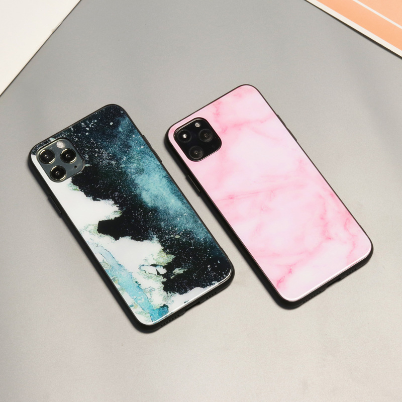 Red Rice k40 9c k30s Marble 9A 10XPro 8a 7A K20 k50 Couple's Glass Phone Case
