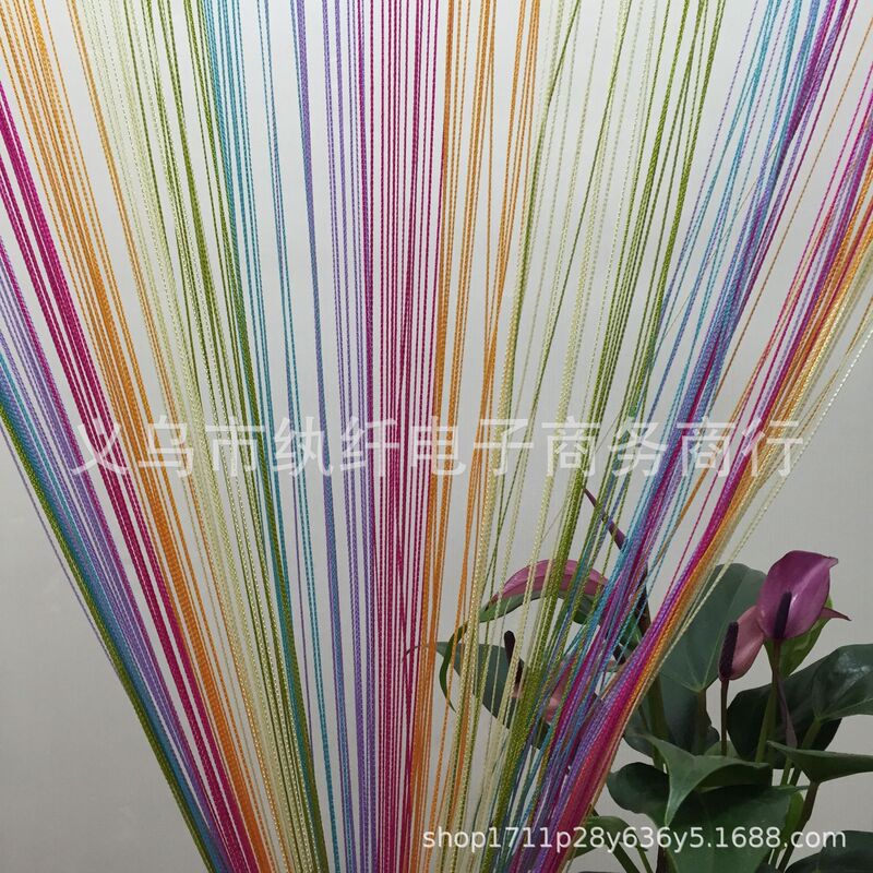 Factory direct sale Special 1*2 color linear curtain decorative curtain partition curtain wedding line curtain wedding ceiling decoration Factory direct sale Special 1*2 color linear curtain decorative curtain partition curtain wedding line curtain wedding ceiling decoration