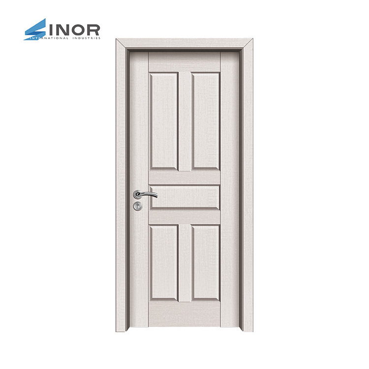Guangdong puerta de madera fábrica al por mayor de madera maciza compuesto puerta del dormitorio puerta de la habitación minimalista moderna