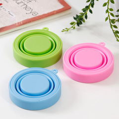 Folding Silicone Water Bottle Expandable and Compressible Cup Convenient Folding Silicone Water Bottle Eco-Friendly Food-Grade Silicone Cup