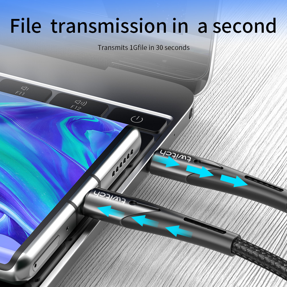 Twitch Pen Card Fule is suitable for Huawei PD fast 60W flash Type-C data cable, mobile phone charging cable_voghion.com