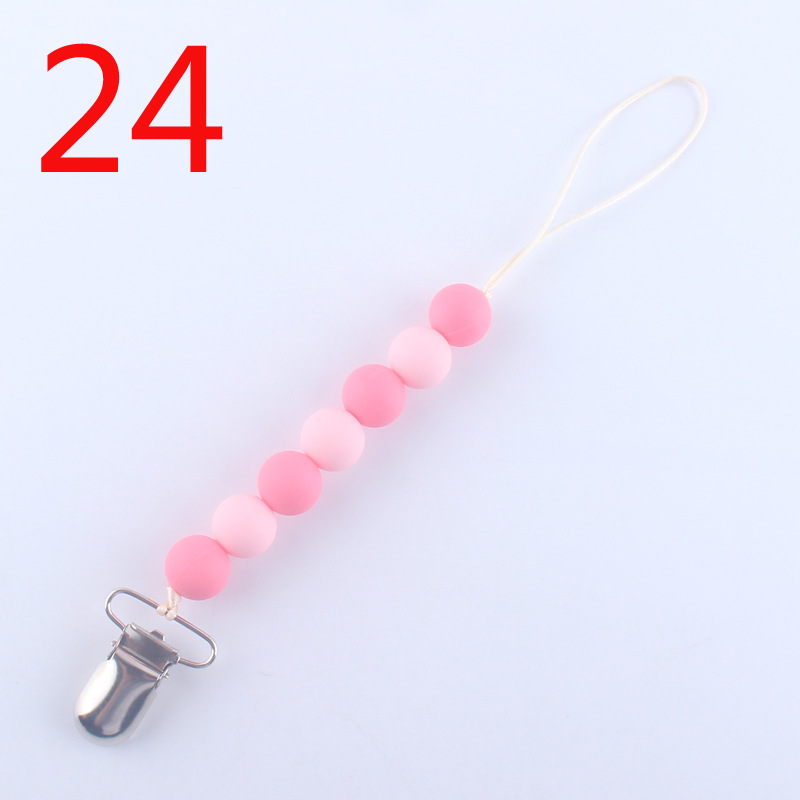 Silicona calmante chupete cadena bebé mordedor chupete clip cadena mordedor amoladora cadena anti-caída cadena anti-perdida Nuevo