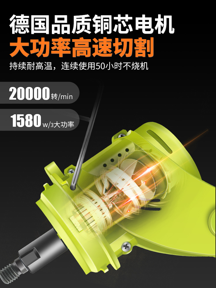 电动割草机小型家用充电式打草机多功能草坪机开荒农用锂电除草机