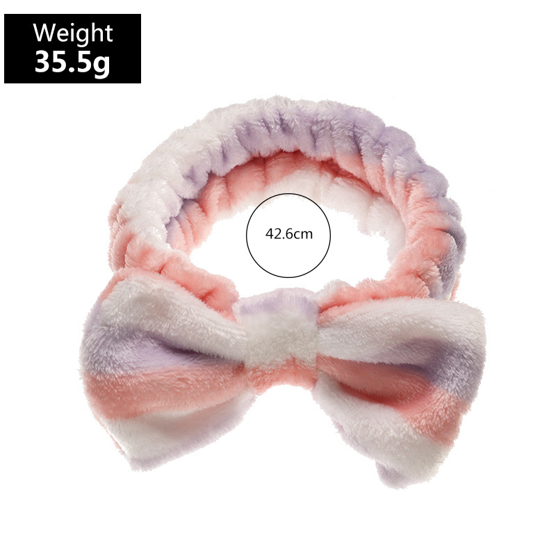 Fashion New Plush Bow Wash Face  Headband display picture 15