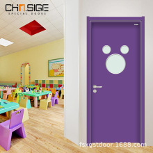 西格幼儿园早教中心活动室门免漆阻燃整套儿童防夹手卡通造型木门