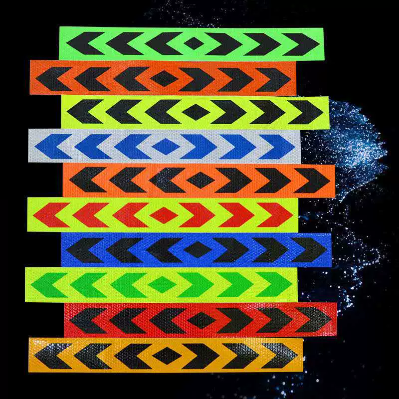 Светоотражающие полосы с двусторонней стрелкой для безопасности дорожного движения, индивидуальная сотовая решетчатая пленка, светоотражающая направляющая, оптовая настройка