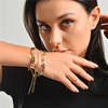 Fashionable accessory, chain handmade, bracelet, set, European style, wholesale