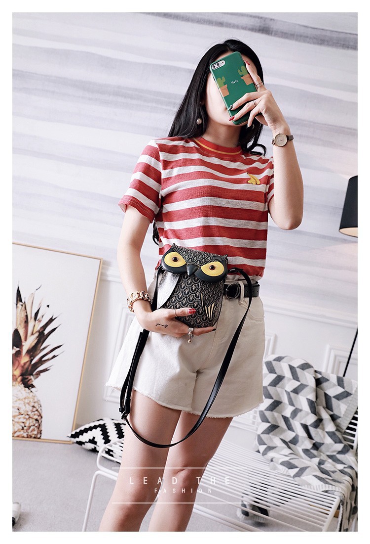 Borsa a tracolla gufo cartoon elegante donna borsa a spalla_voghion.com
