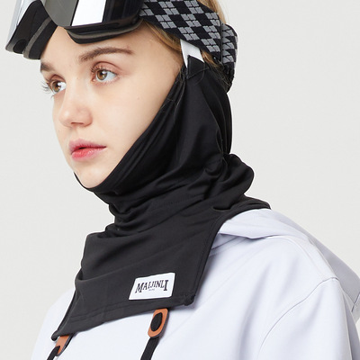 秋冬季滑雪护脸抓绒围脖V脸瘦脸防风防寒摩托自行车骑行头套面罩