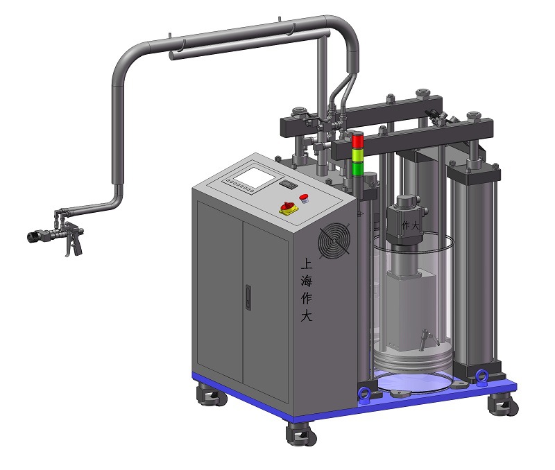 1双组份打胶涂胶机（电子G配比器立柱式）