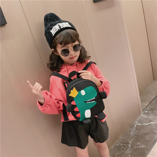 Children's Baby New Dinosaur Boy Backpack Cartoon Cute Girl Backpack 1-2-3 Years Old Small School Bag Trendy