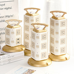 Multi-hole plug board vertical tower socket panel wiring board multi-function usb plug-in board multi-purpose shrink line