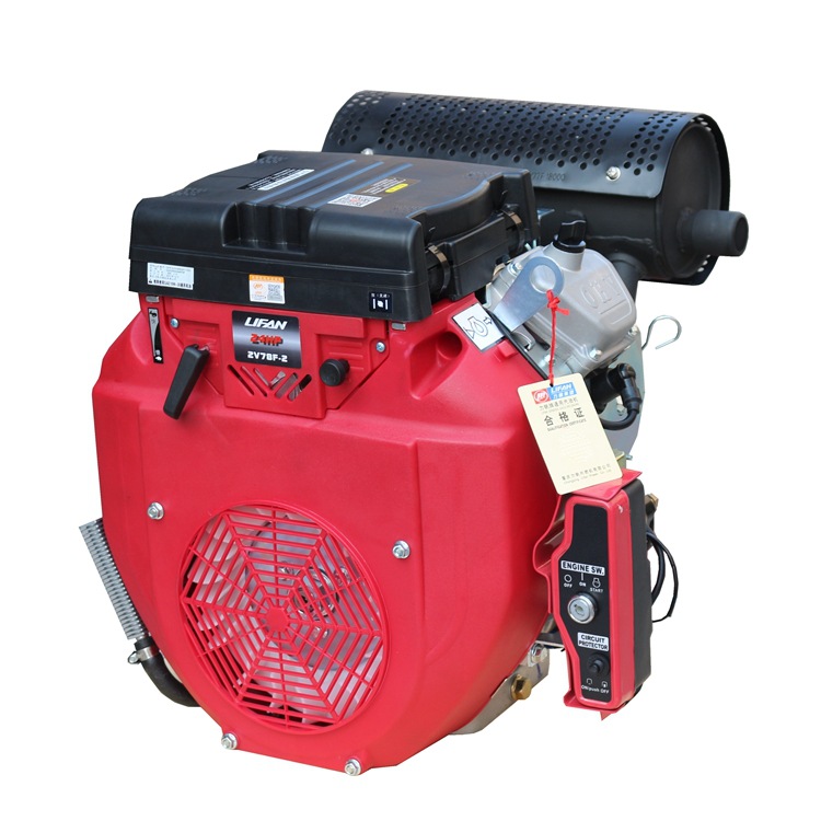 Lifan 22HP24 horsepower double cylinder gasoline engine 2V78F high pressure cleaning machine 2v80F27 horsepower sand absorption