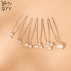 Hair accessory from pearl, universal Chinese hairpin suitable for photo sessions, hairgrip, simple and elegant design