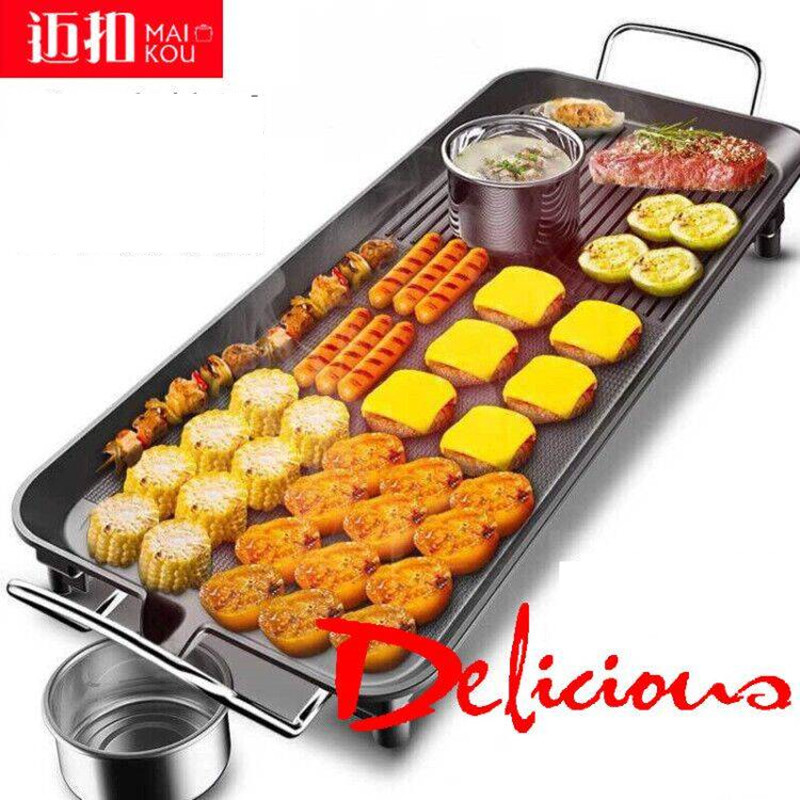 烧烤炉家用无烟电烤炉多功能电烤盘便携式烤肉炉电烧烤炉厂家批发|ru