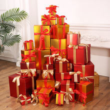 元旦禮品盒堆頭新年商場美陳場地道具4S店開業擺件氣氛裝飾禮物盒