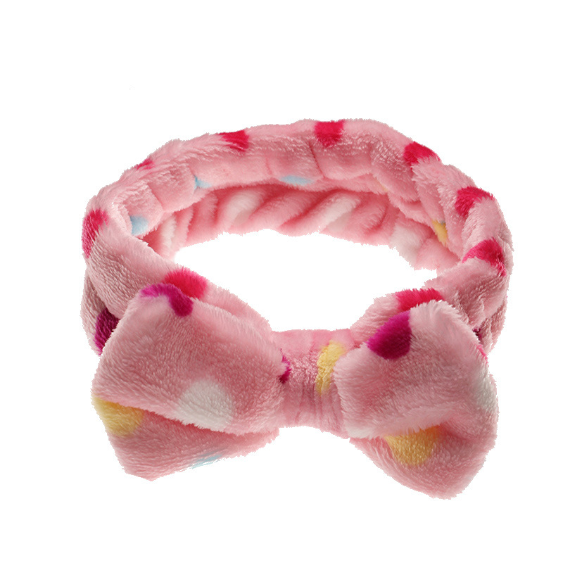 Fashion New Plush Bow Wash Face  Headband display picture 10