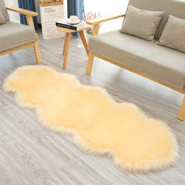 仿羊毛地毯地垫长毛绒垫子卧室床边毯沙发垫换衣间隔凉地垫毛毛毯