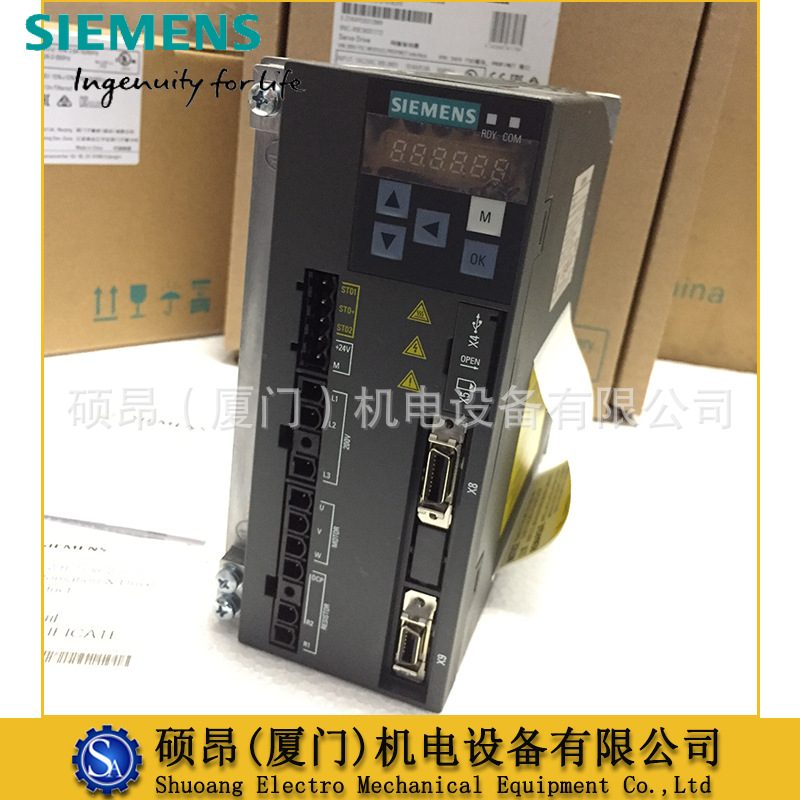全新6SL3210-5FE11-0UA0正品西门子V90伺服驱动器1KW控制器高惯量