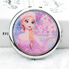 Handheld cute small folding round double-sided mirror, Birthday gift