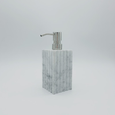 天然大理石乳液瓶创意坑条洗手液瓶酒店板房卫浴轻奢按压沐浴露瓶