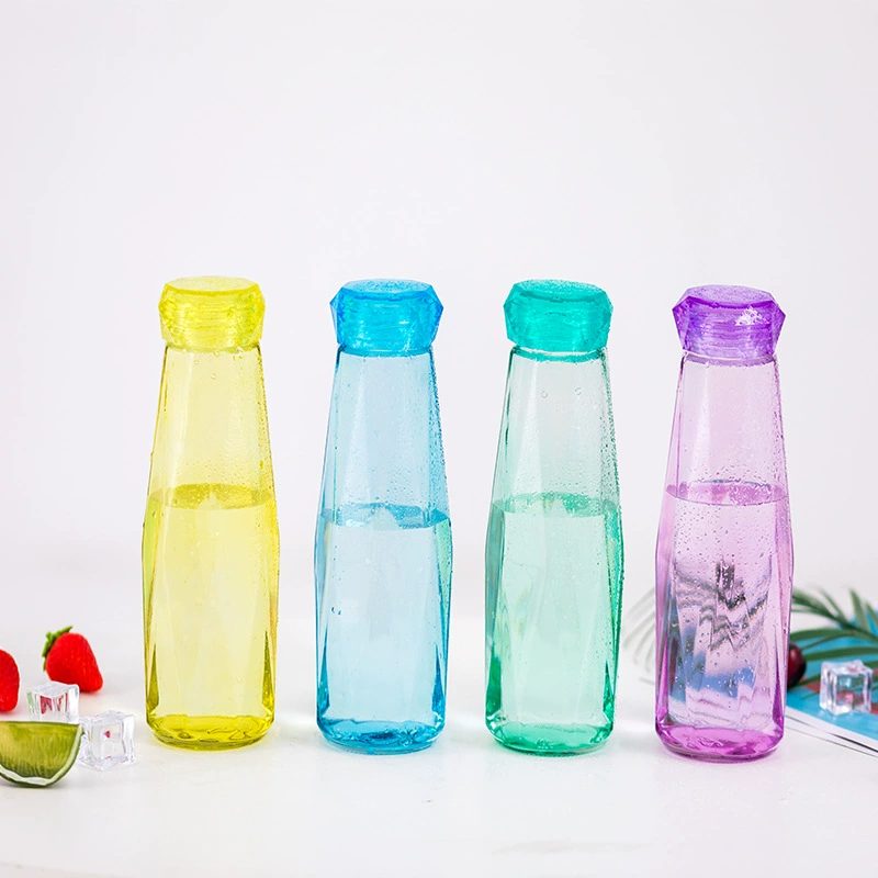 Douyin is the same colorful diamond glass, convenient casual advertising gift cup, male and female cute student water cup customization