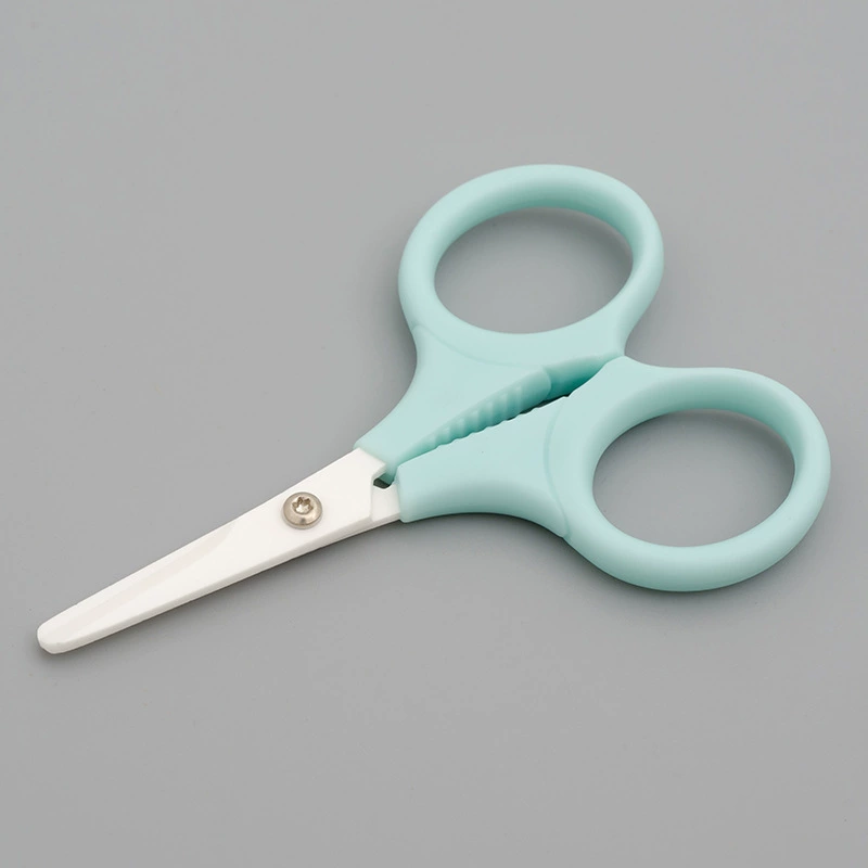 Ceramic cosmetic scissors for eyelashes, plastic handle