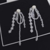 A tomato sauce super immortal exaggerated transparent beads, tassel earrings earrings, earrings, women are thin