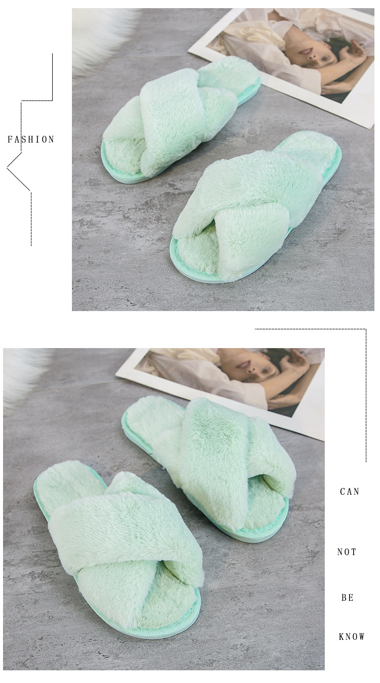 women s new plush slippers  NSPE13421