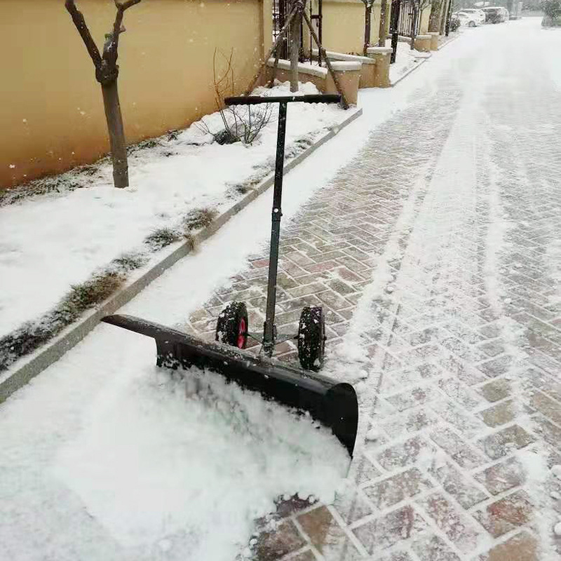 推雪铲 轮式推雪器 家用推雪机 手推式除雪器 农用堆粮铲