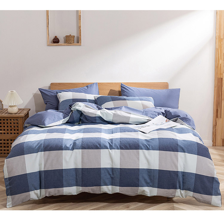 Washed Cotton Bedding Set Duvet Cover And Pillowcase Autumn Winter_voghion.com