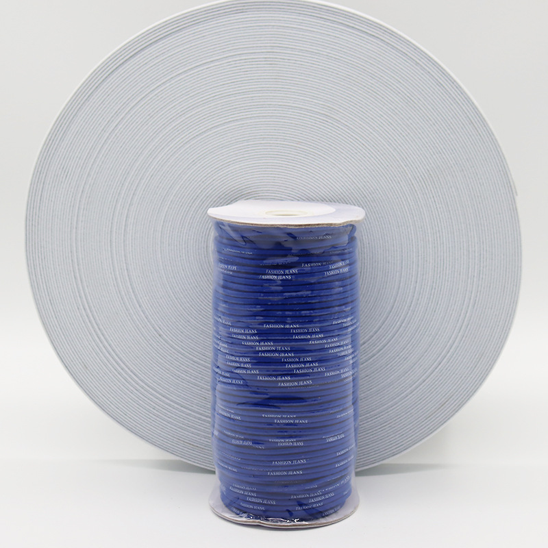 现货彩色印字松紧带 辅料橡皮筋高弹力绳 跳皮筋细牛筋绳