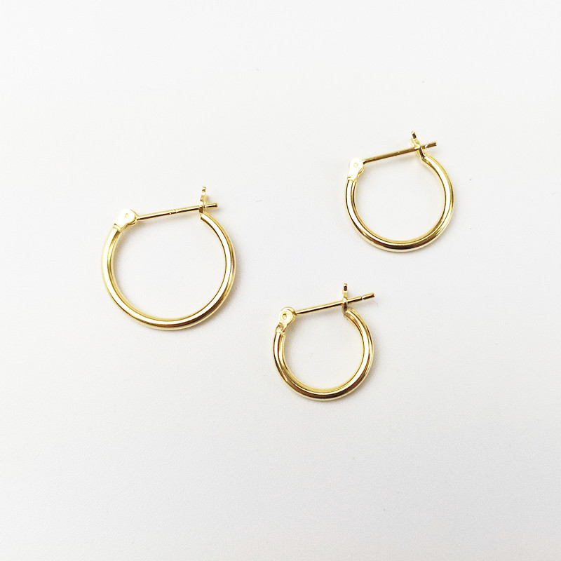 Holiday, Daily Occasion 1 Pair 925 Sterling Silver U-Shaped Solid Color Earrings