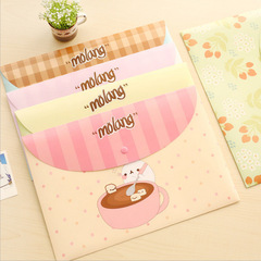 Cute Student Fresh A4 Exam Paper File Bag Creative Office Storage Data Bag Archive Bag Filing Folder Wholesale