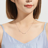 Pendant, two-color fashionable necklace, silver 925 sample