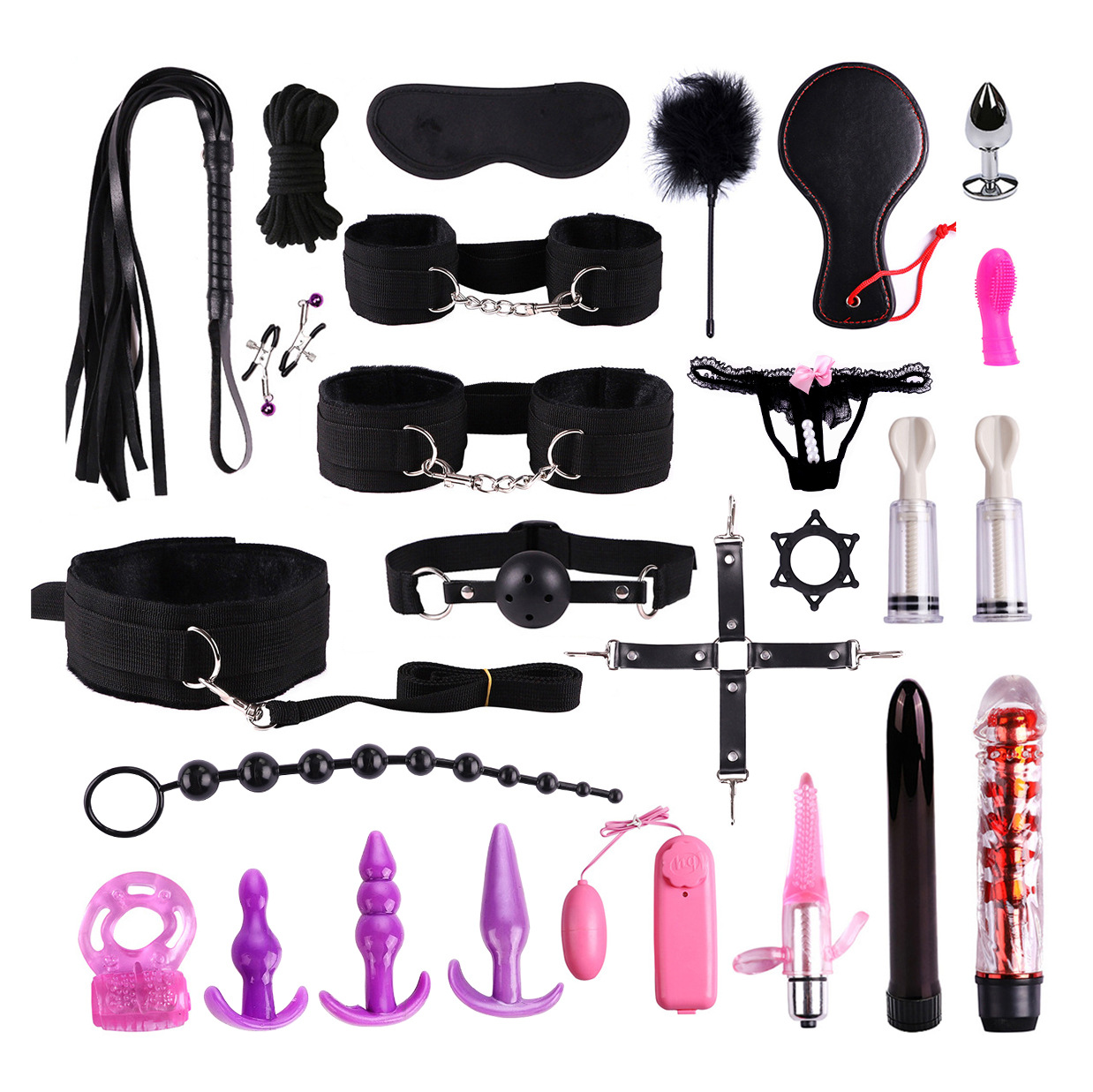 S M成人捆绑束缚套装夫妻床上用品外贸新款情侣调情 另类玩具|ru