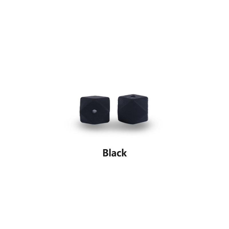 17mm cuentas de silicona octogonal molar juguetes suministros del bebé DIY teether pulsera collar cadena chupete accesorios la joyería